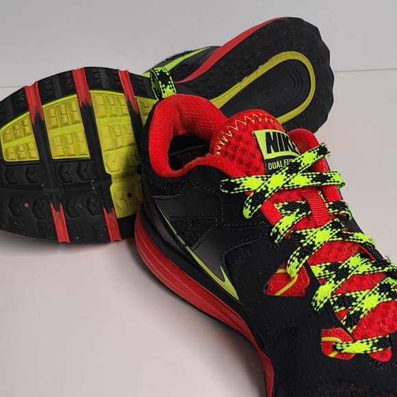 Nike Dual Fusion Trail Men's Shoes Black/Red US 11.5 - Picture 8 of 16
